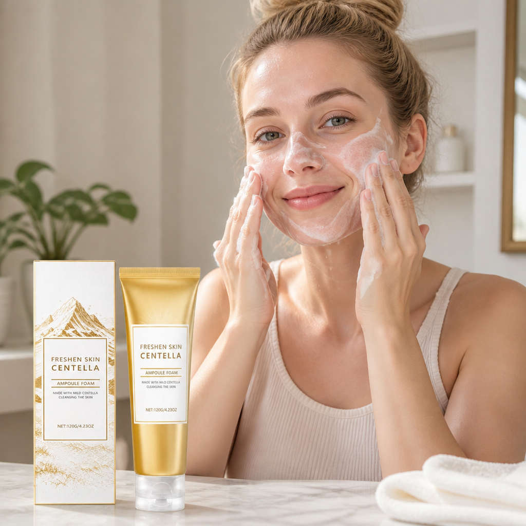 Centella & Hyaluronic Facial Cleanser – Gentle Deep Cleansing Foam