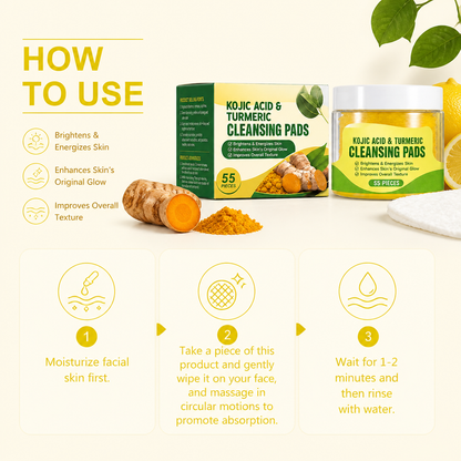 Turmeric & Kojic Brightening Facial Cleansing Bar for Radiant Skin