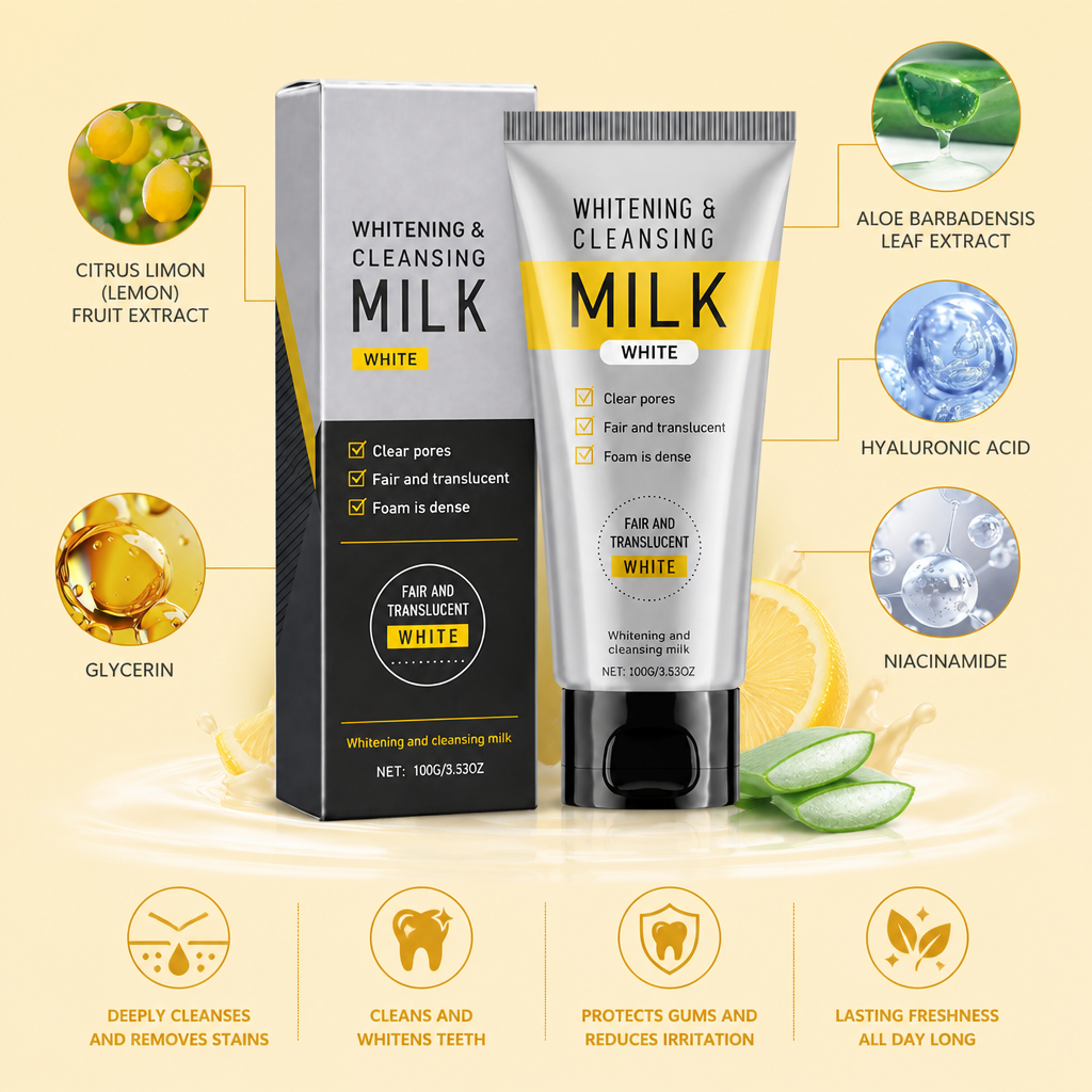 Hydrating Brightening Cleansing Milk with Niacinamide & Hyaluronic Acid