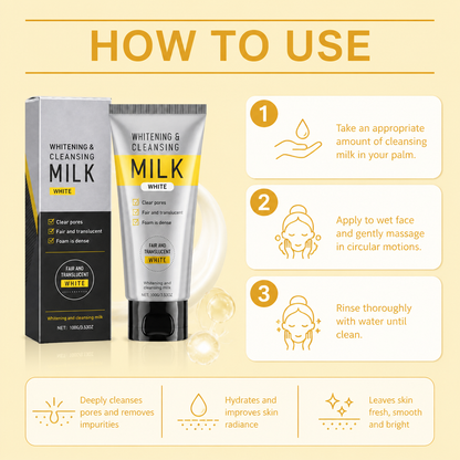 Hydrating Brightening Cleansing Milk with Niacinamide & Hyaluronic Acid