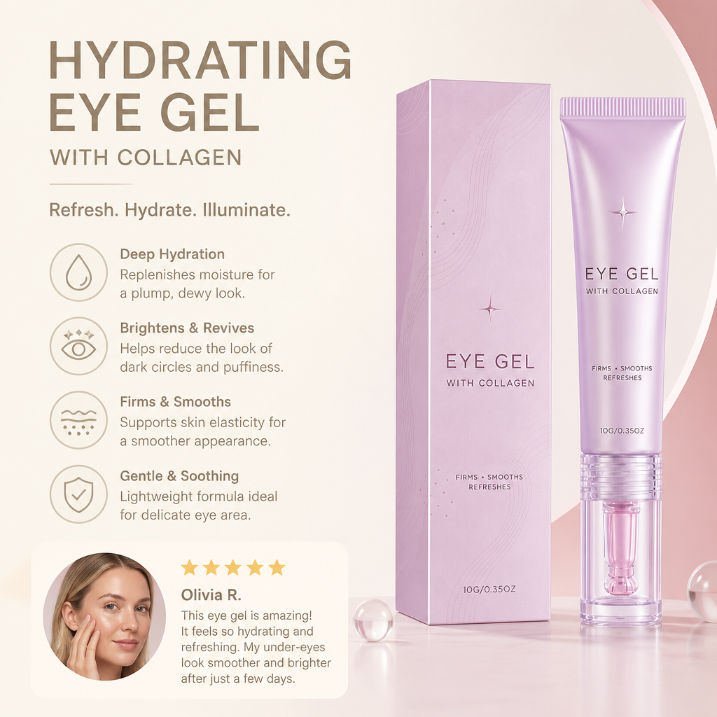 Hydrating Eye Gel with Collagen for Smooth, Refreshed-Looking Eyes