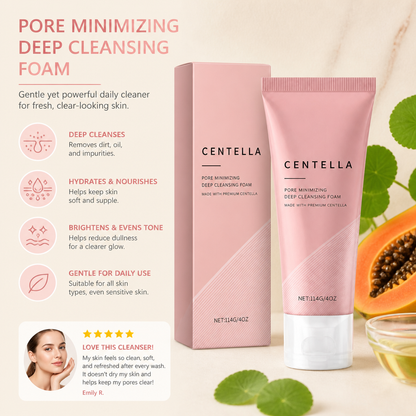 Papaya & Centella Foaming Facial Cleanser for Fresh, Clear-Looking Skin