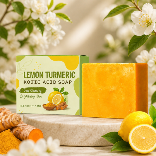 Lemon Turmeric Kojic Cleansing Bar for Brighter, Smoother Skin