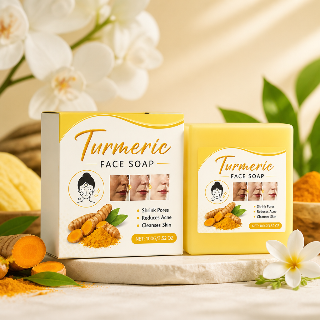 Turmeric Facial Cleansing Bar – Gentle Brightening & Hydrating Care
