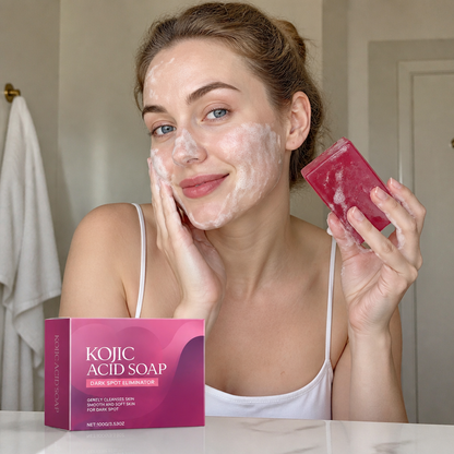 Kojic Acid Brightening Cleansing Soap – Smooth & Even-Looking Skin