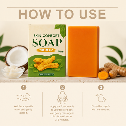Turmeric & Shea Cleansing Bar – Nourishing Formula for Soft, Fresh Skin