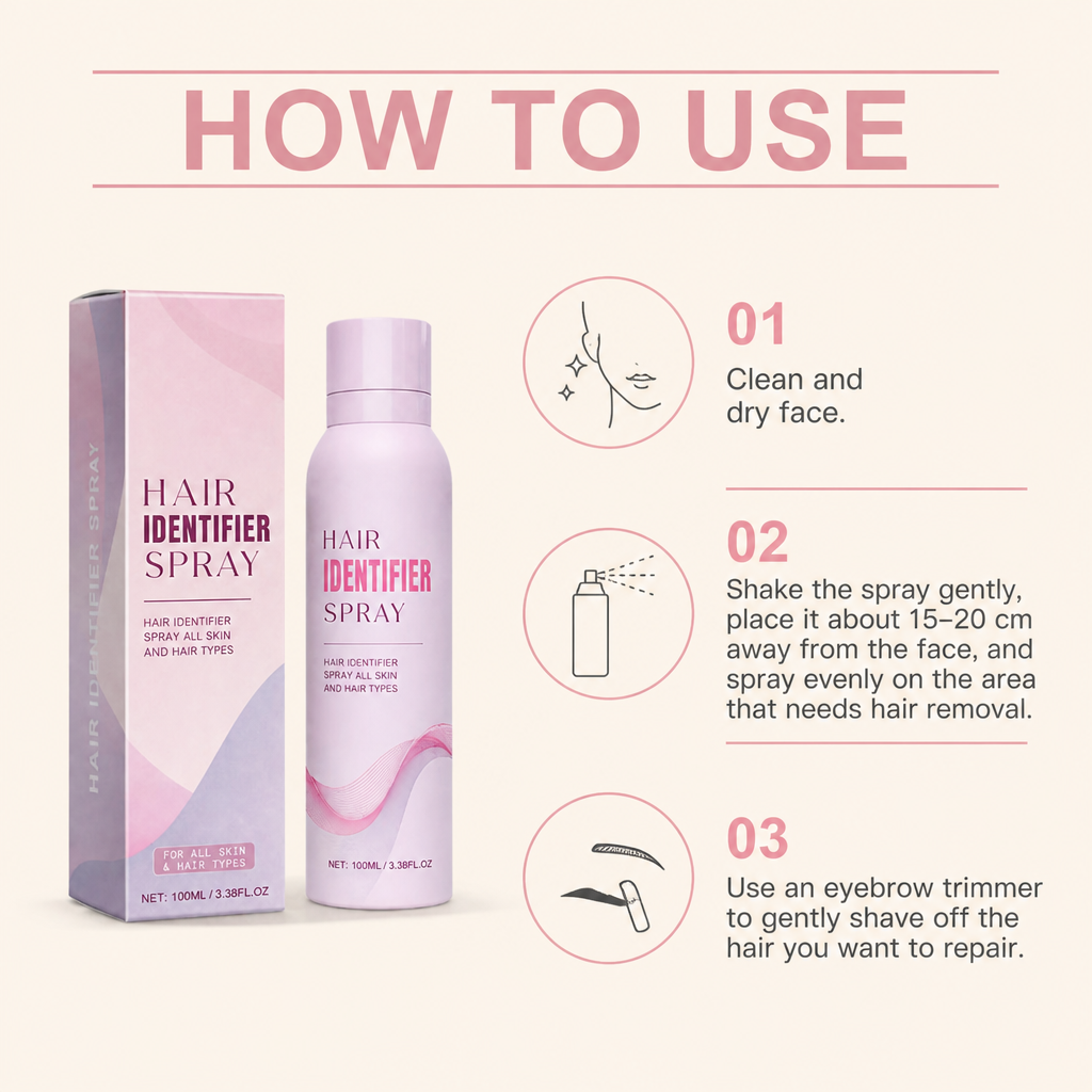 Hair Visibility Spray – Clearer Precision for Smooth Facial Hair Removal
