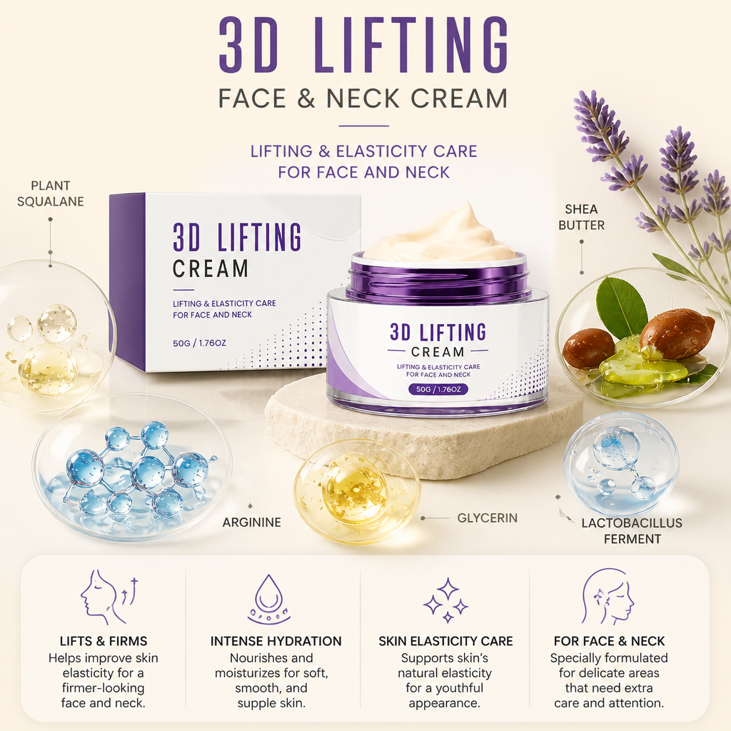 3D Lifting Face & Neck Cream – Nourishing Moisture for Firmer-Looking Skin