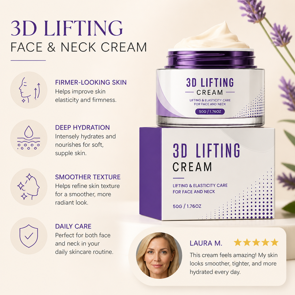 3D Lifting Face & Neck Cream – Nourishing Moisture for Firmer-Looking Skin