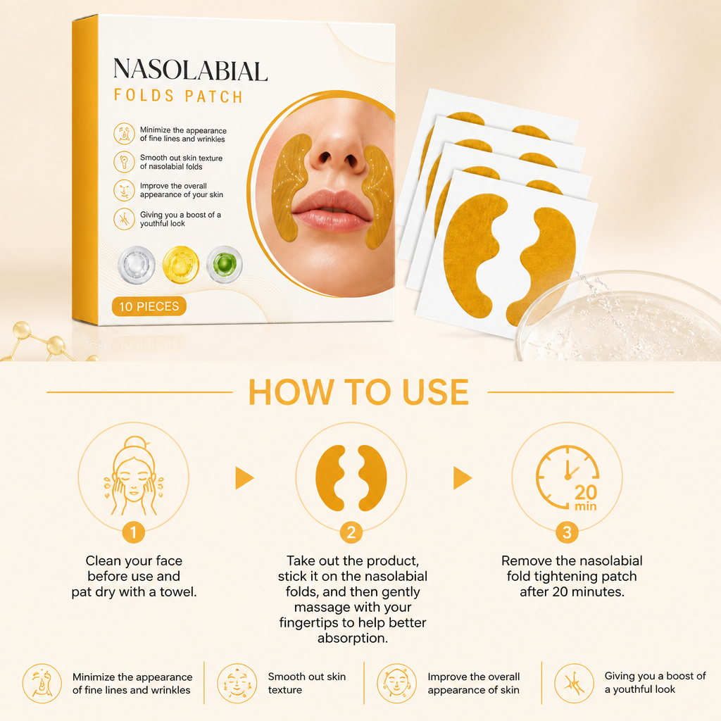 Collagen Nasolabial Patches – Hydrating Care for a Smoother-Looking Smile Line