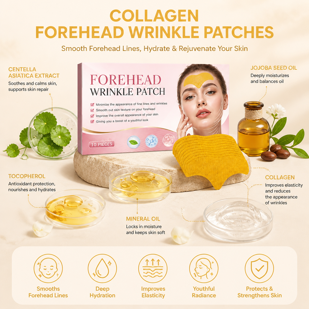 Collagen Forehead Wrinkle Patches – Hydrating Smoothing Care
