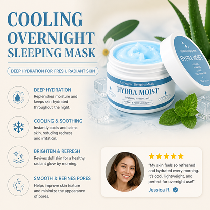 Cooling Overnight Sleeping Mask – Deep Hydration for Fresh, Radiant Skin