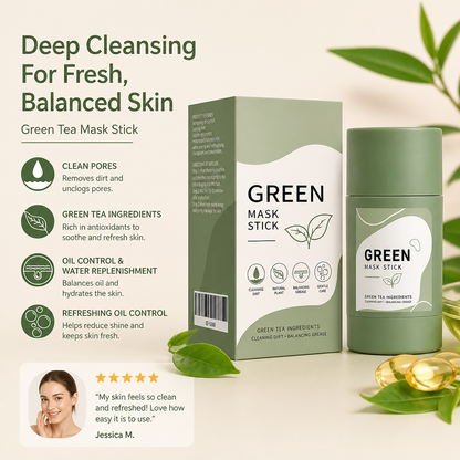 Green Tea Mask Stick – Deep Cleansing for Fresh, Balanced Skin