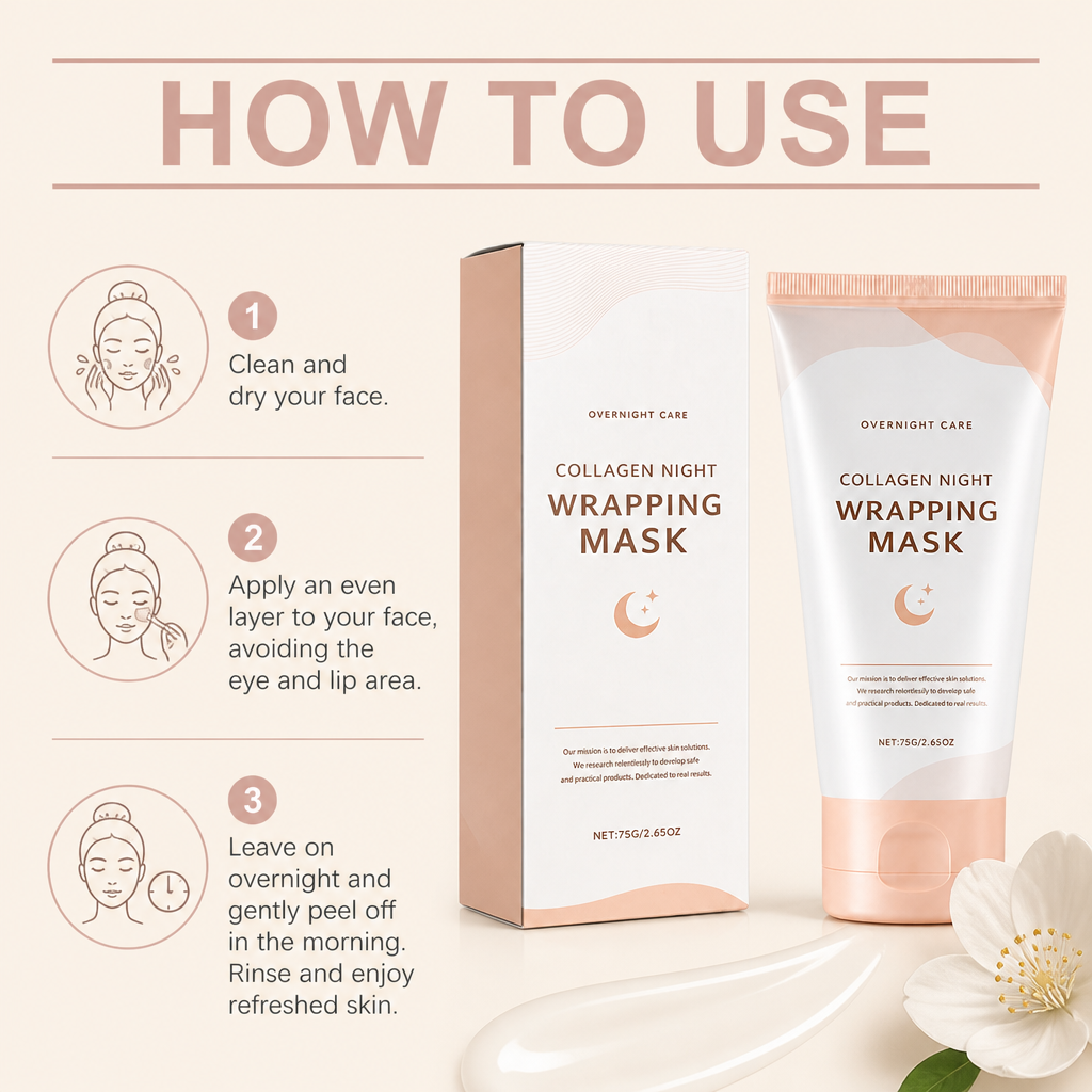 Collagen Peel-Off Sleeping Mask – Overnight Hydration & Smoother Skin