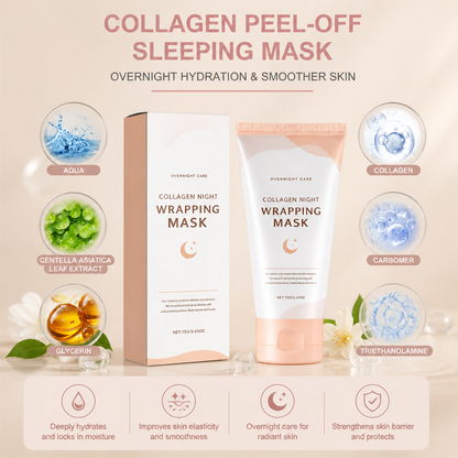 Collagen Peel-Off Sleeping Mask – Overnight Hydration & Smoother Skin