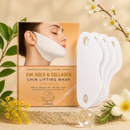 Gold Collagen V-Line Mask – Firming Hydration for a Sculpted Look