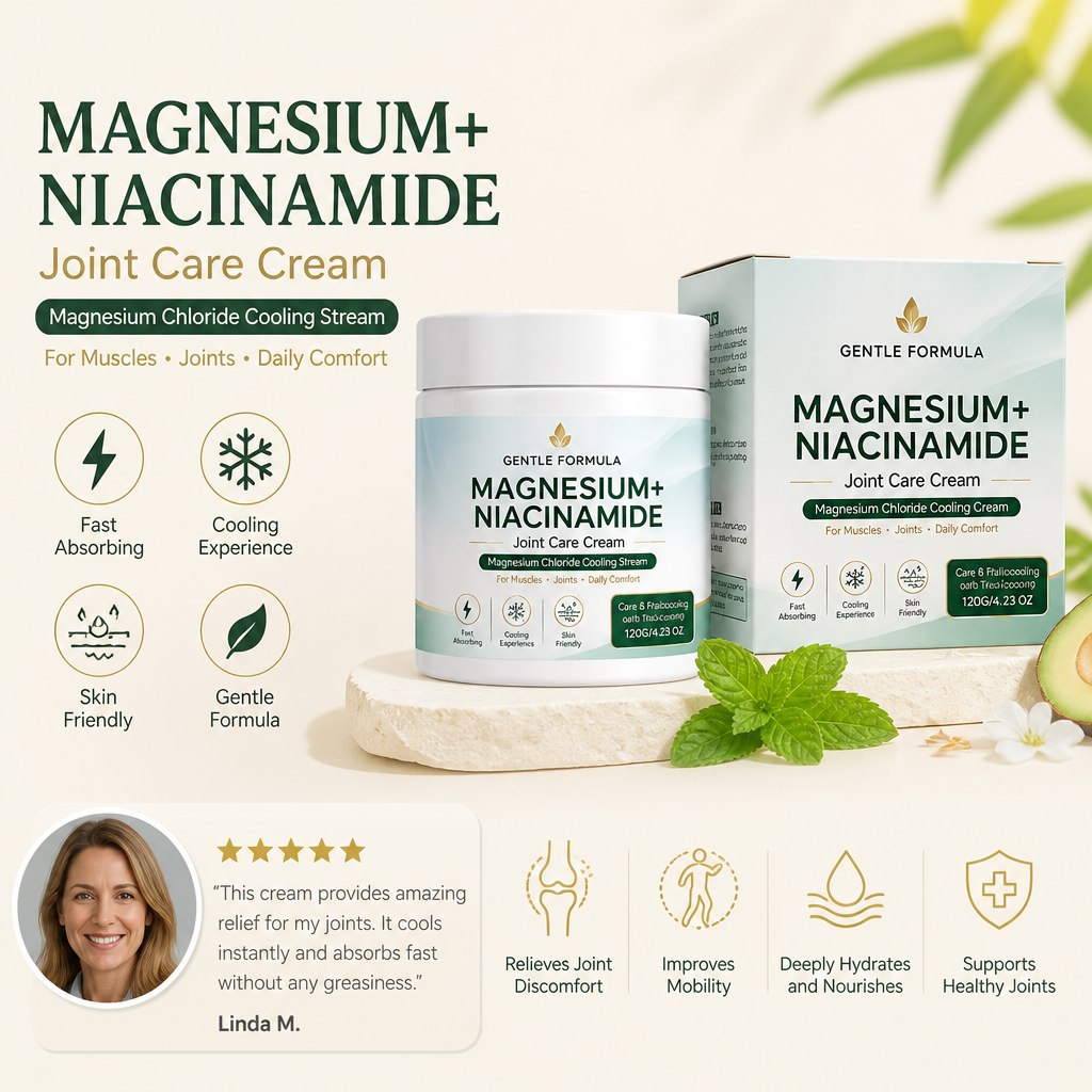Magnesium & Niacinamide Cooling Cream – Daily Comfort for Muscles & Joints