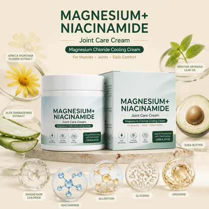 Magnesium & Niacinamide Cooling Cream – Daily Comfort for Muscles & Joints