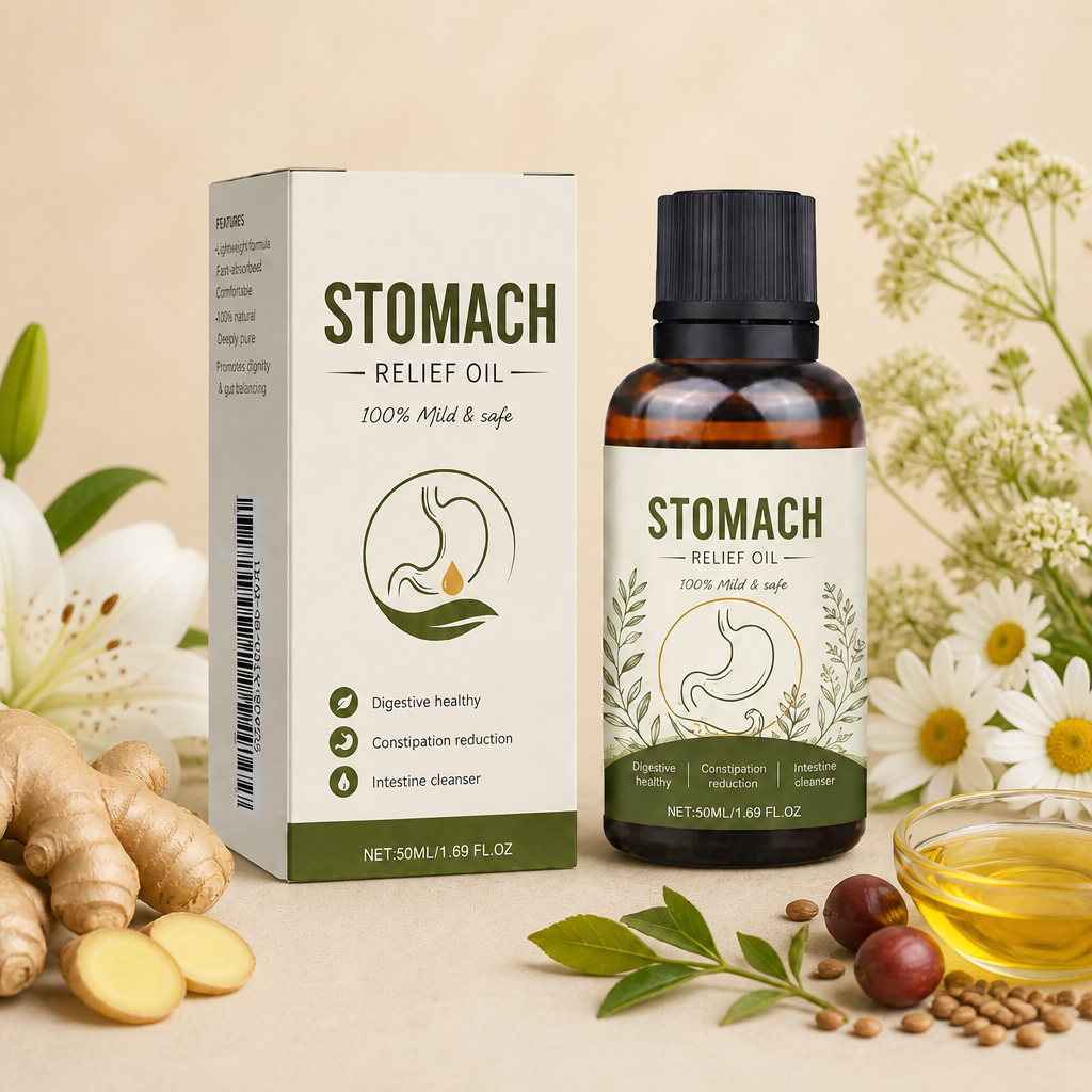 Botanical Abdominal Massage Oil – Nourishing Comfort for Daily Self-Care