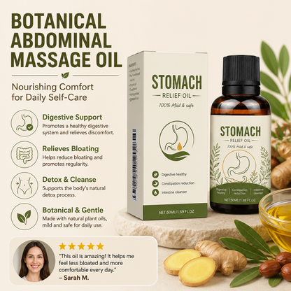 Botanical Abdominal Massage Oil – Nourishing Comfort for Daily Self-Care