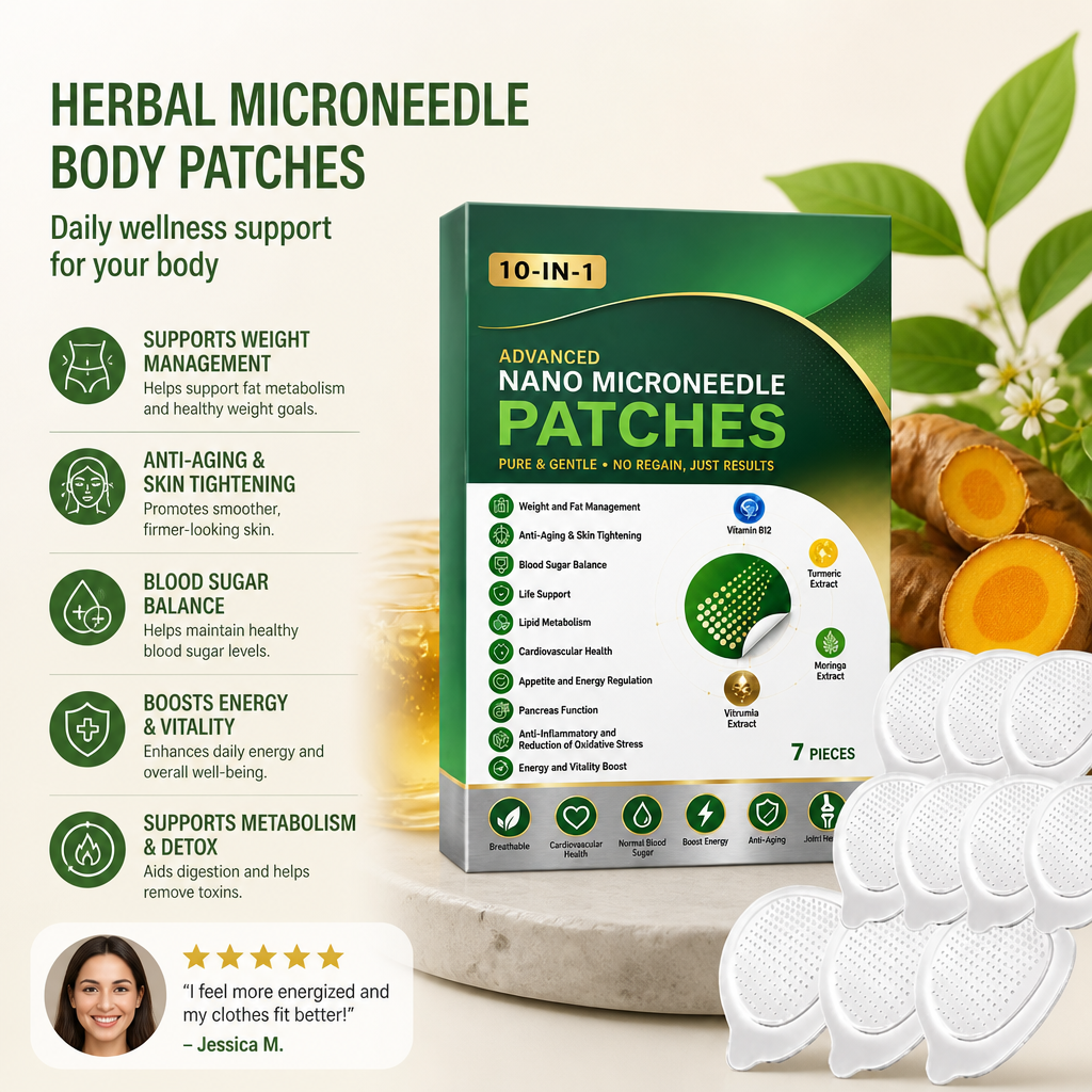 Herbal Microneedle Body Patches – Comfortable Daily Wear for Wellness
