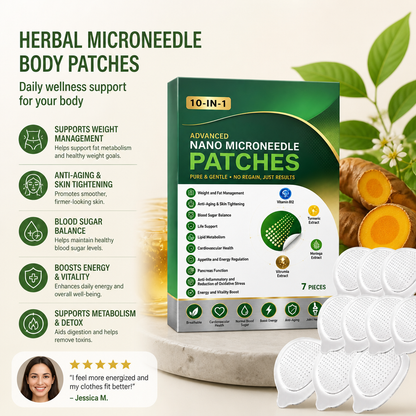 Herbal Microneedle Body Patches – Comfortable Daily Wear for Wellness
