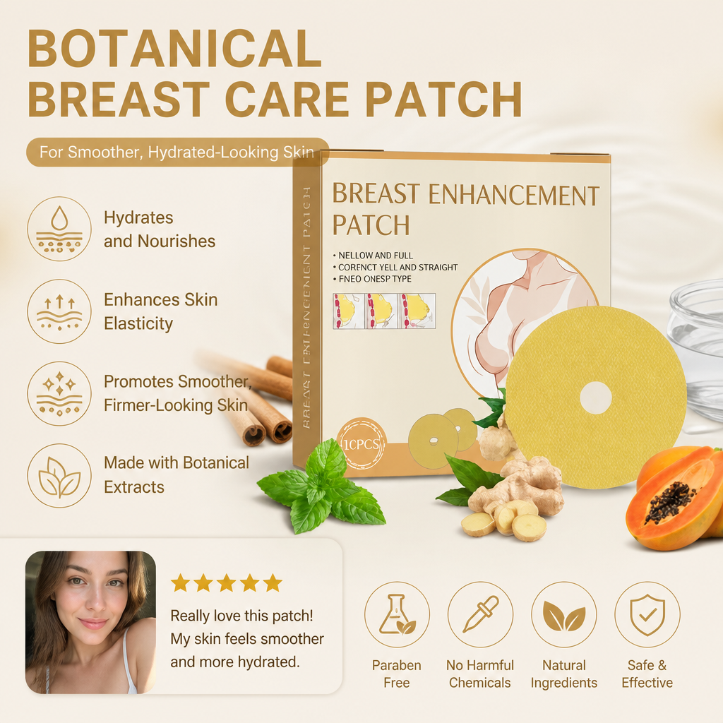 Botanical Breast Care Patch for Smoother, Hydrated-Looking Skin