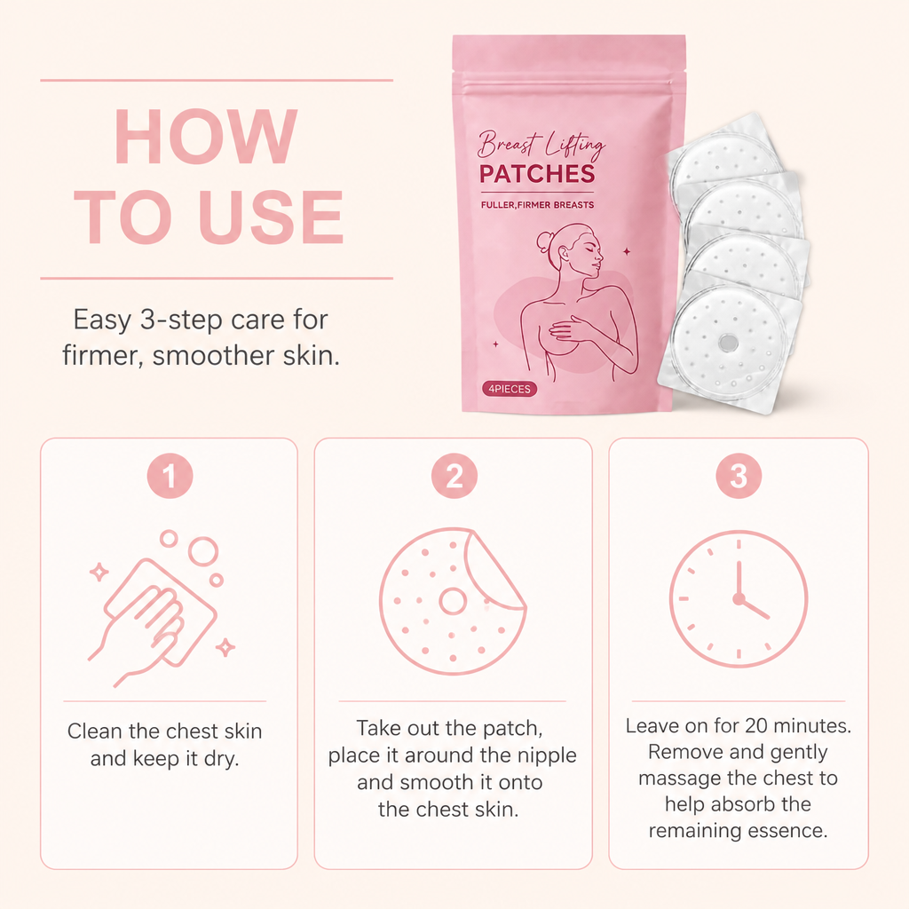 Collagen & Hyaluronic Chest Care Patches for Firmer, Hydrated Skin