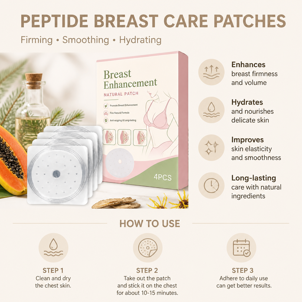 Peptide Breast Care Patches for Smooth, Hydrated Skin