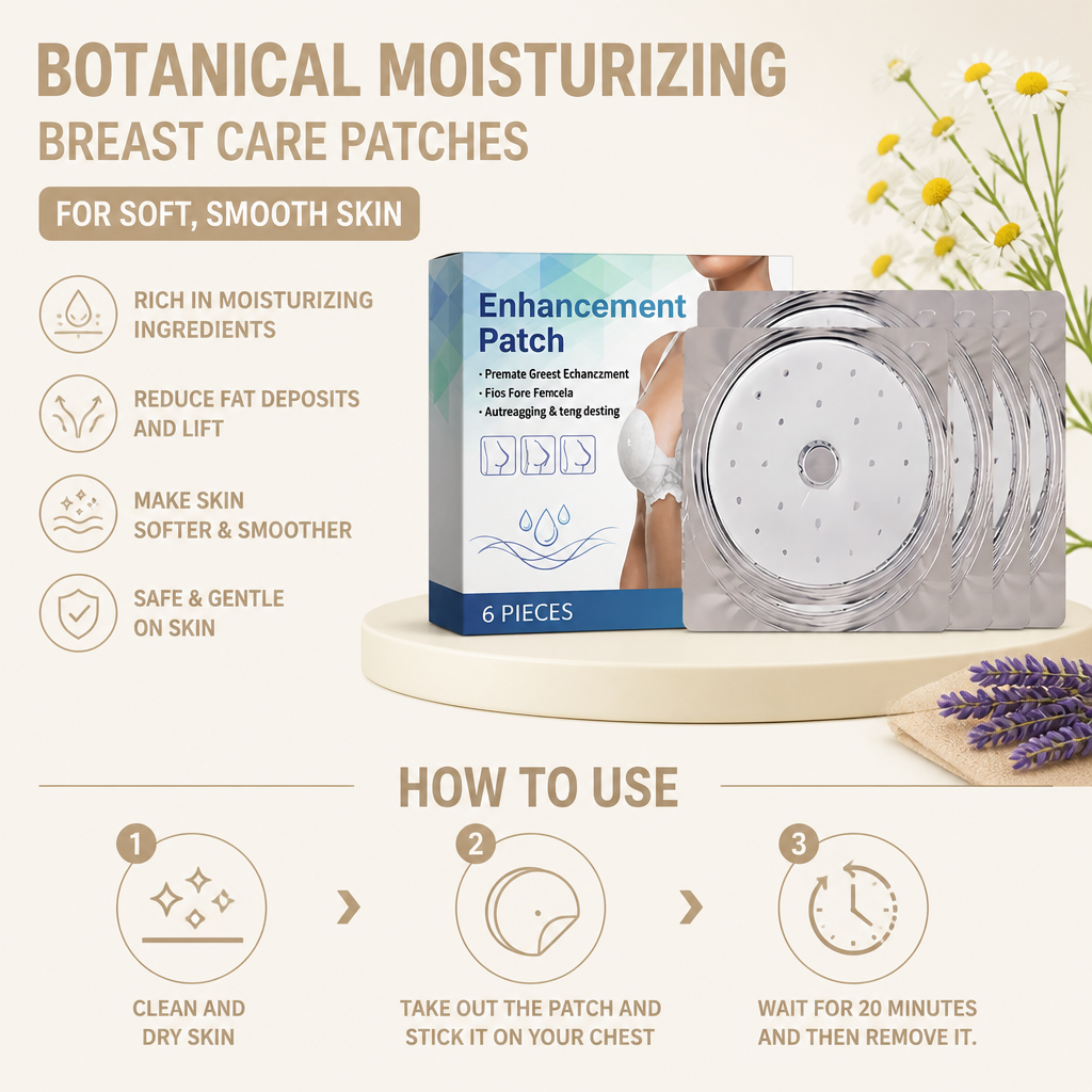 Botanical Moisturizing Breast Care Patches for Soft, Smooth Skin