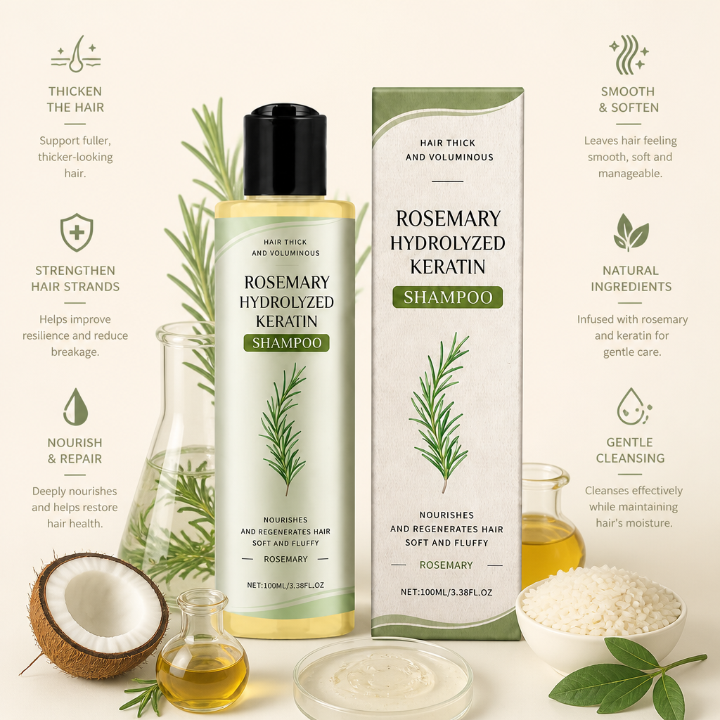Keratin Hair Strengthening Shampoo – Nourishing Formula For Fuller Looking Hair