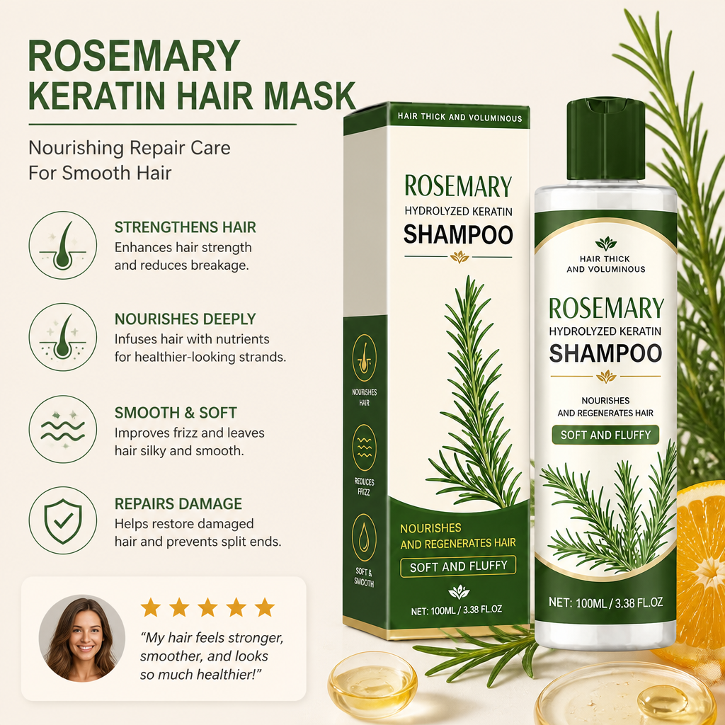 Rosemary Keratin Hair Mask – Nourishing Repair Care For Smooth Hair