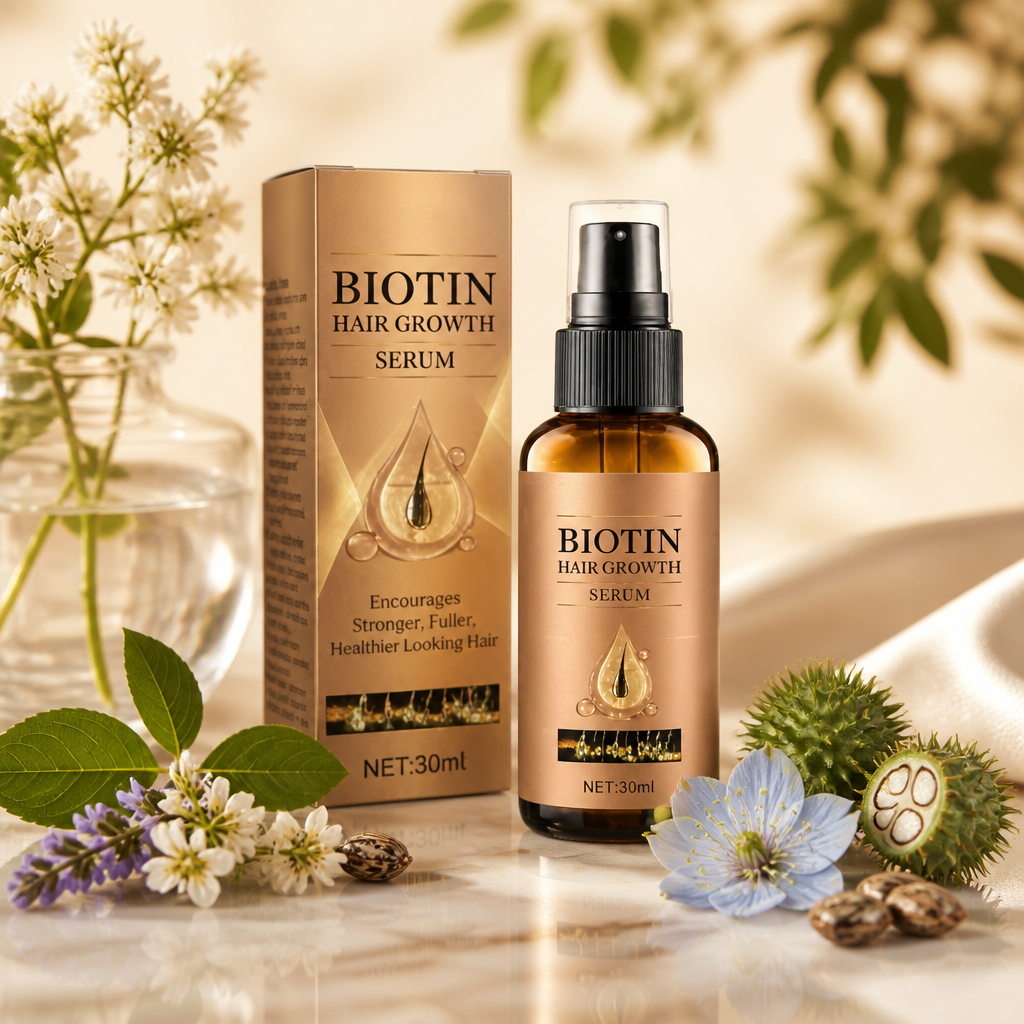 Biotin Hair Growth Serum – Nourishing Formula For Fuller Looking Hair