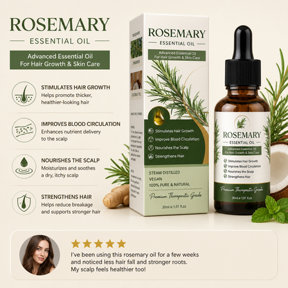 Rosemary & Ginger Hair Care Oil – Nourishing Formula For Stronger-Looking Hair