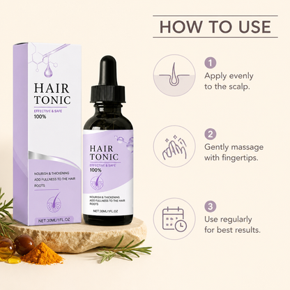 Turmeric & Rosemary Scalp Care Oil – Nourishing Hair Treatment Formula