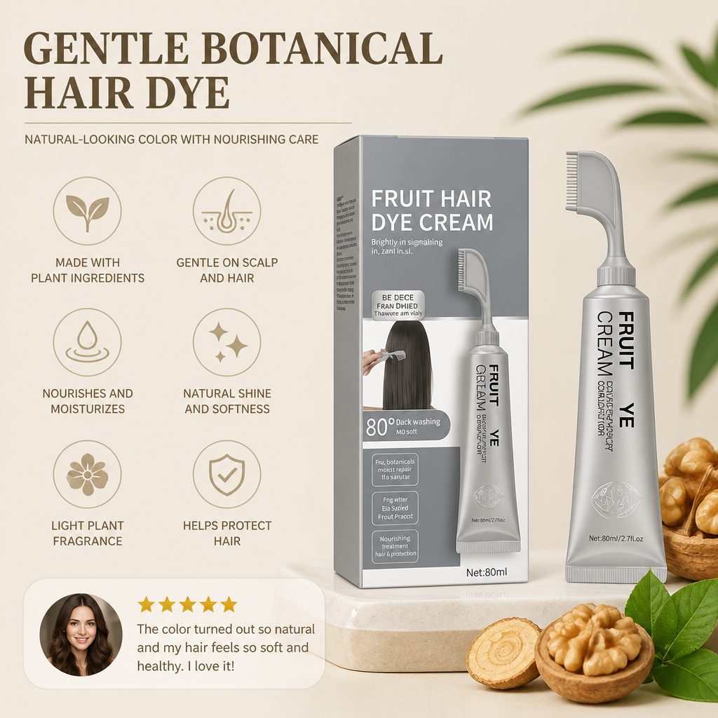 Gentle Botanical Hair Dye – Natural-Looking Color With Nourishing Care