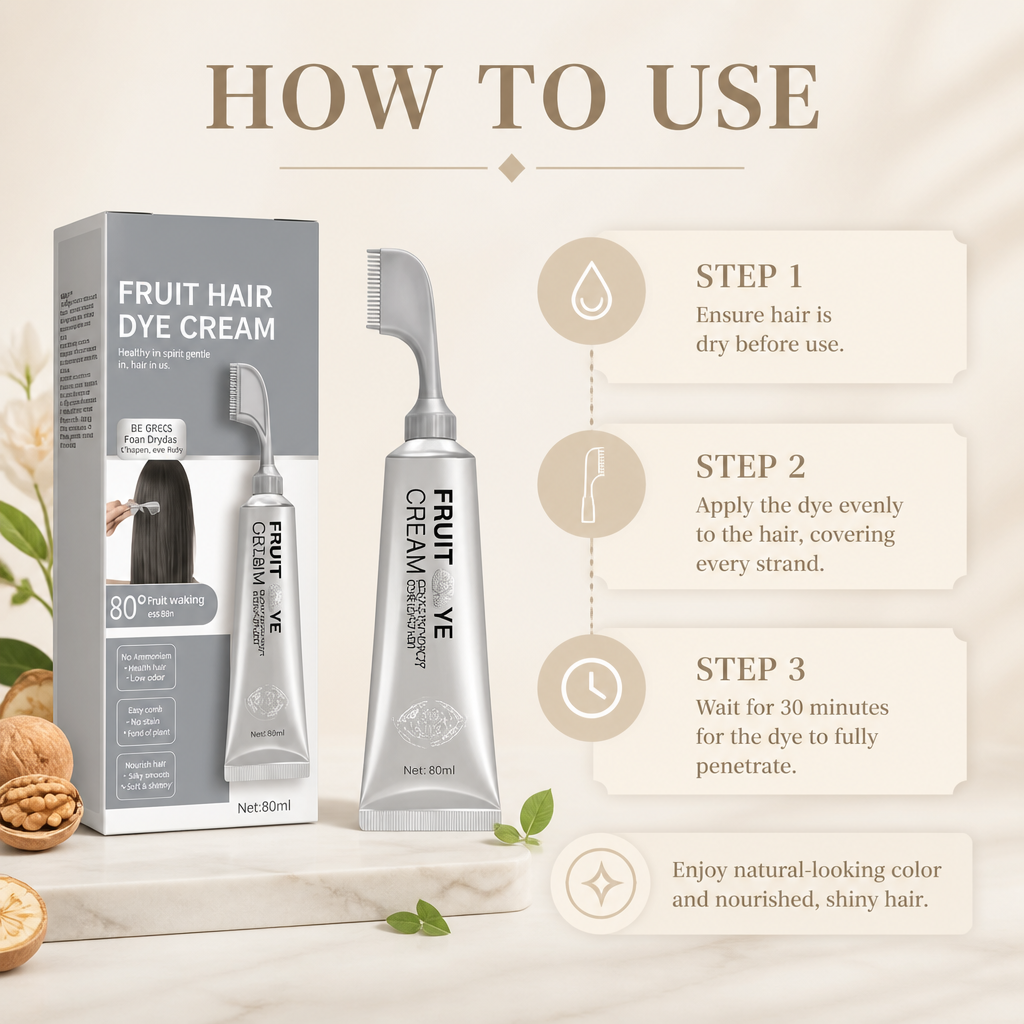 Gentle Botanical Hair Dye – Natural-Looking Color With Nourishing Care