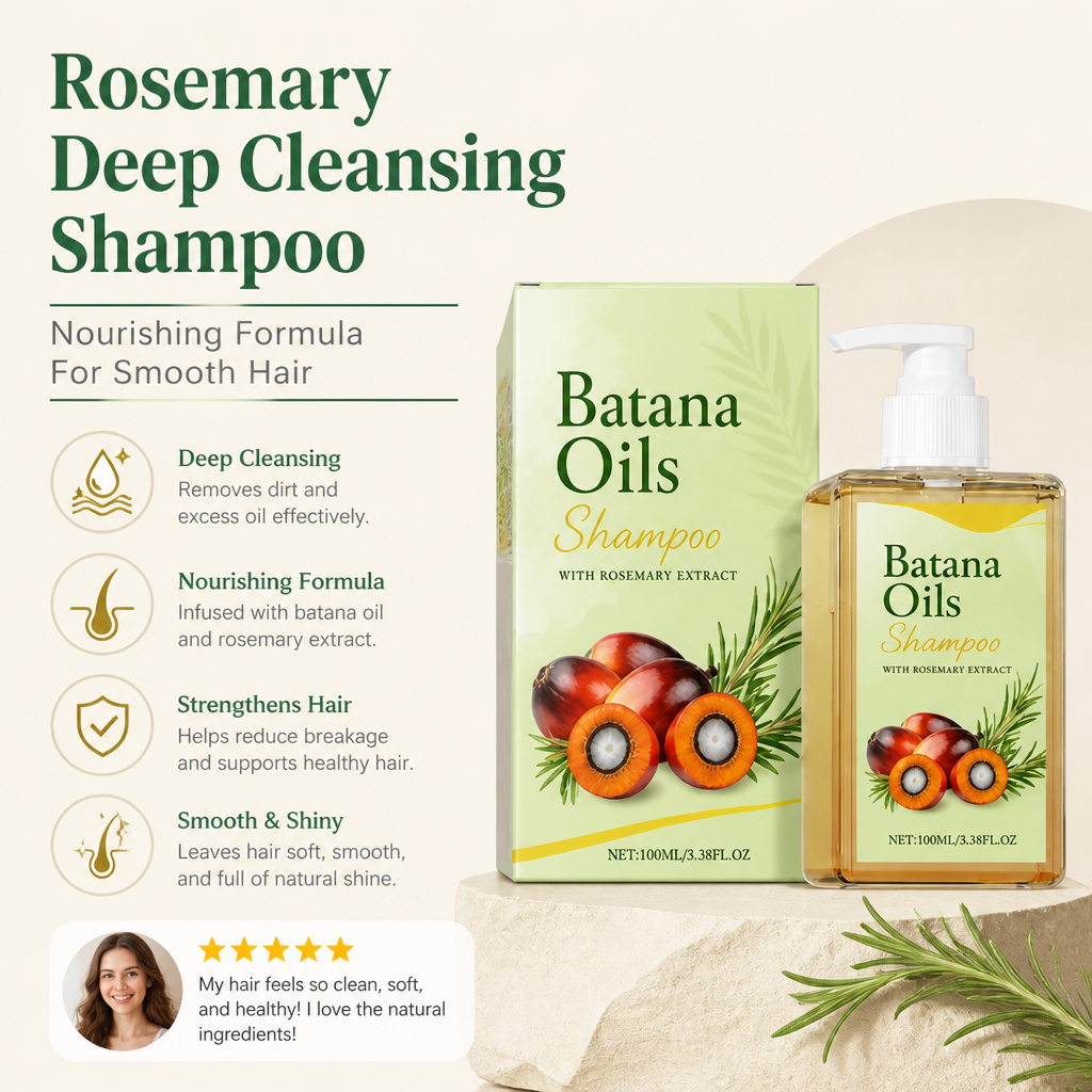 Rosemary Deep Cleansing Shampoo – Nourishing Formula For Smooth Hair