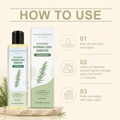 Rosemary Keratin Repair Shampoo – Moisturizing Formula For Smooth Hair