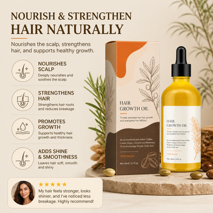 Rosemary Hair Oil – Nourishing Scalp Care Formula for Smooth Hair
