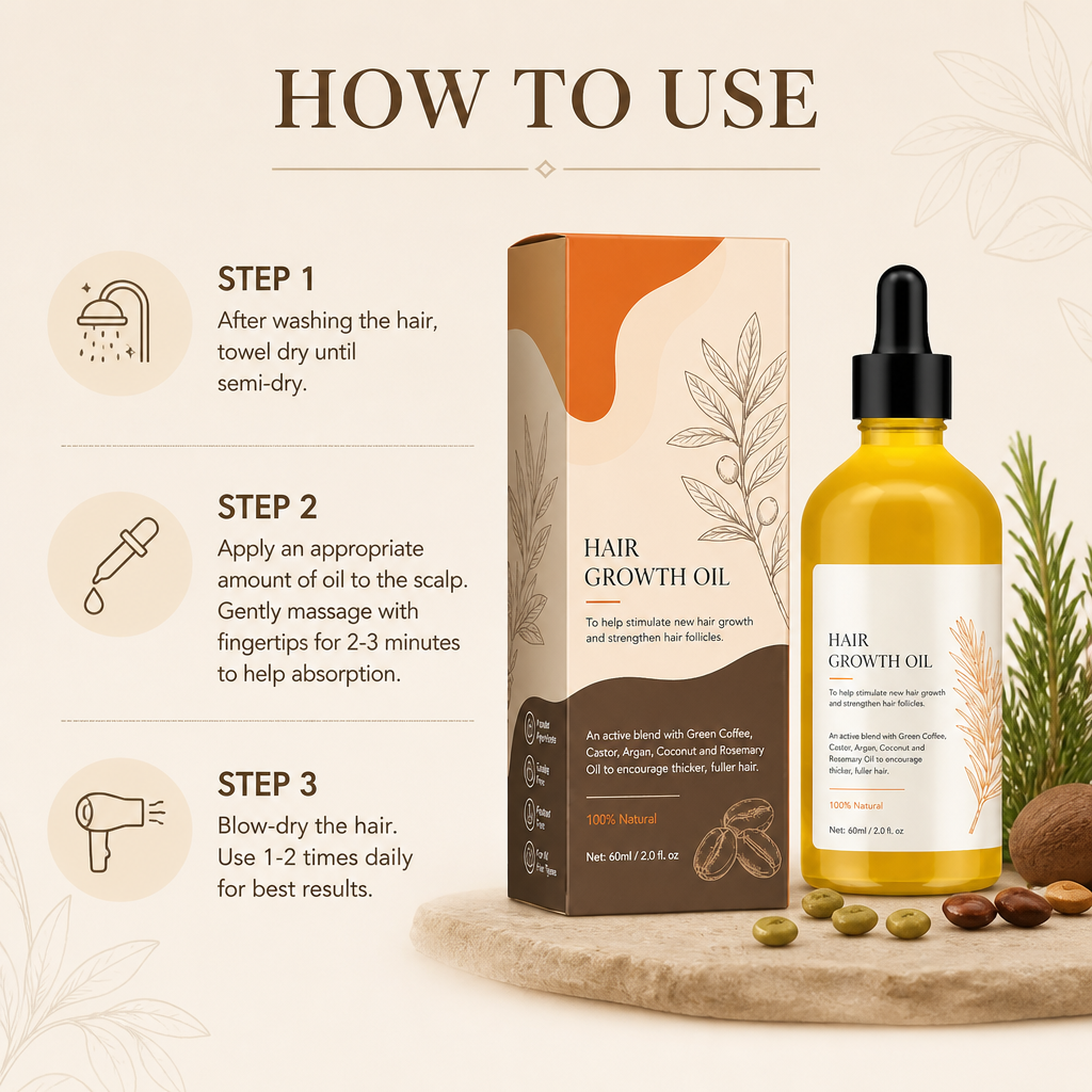 Rosemary Hair Oil – Nourishing Scalp Care Formula for Smooth Hair