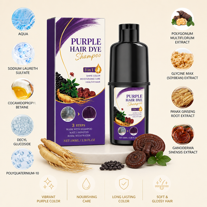 Polygonum Multiflorum Color Depositing Shampoo – Nourishing Hair Color Care