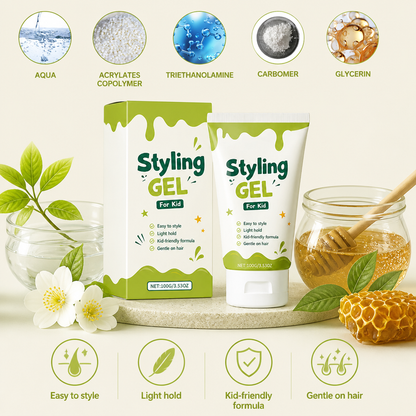 Kids Hair Styling Gel – Gentle Hold & Moisturizing Hair Care