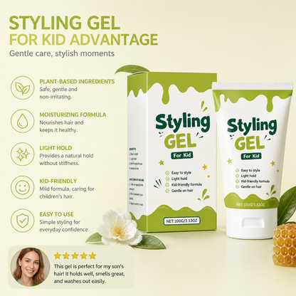Kids Hair Styling Gel – Gentle Hold & Moisturizing Hair Care