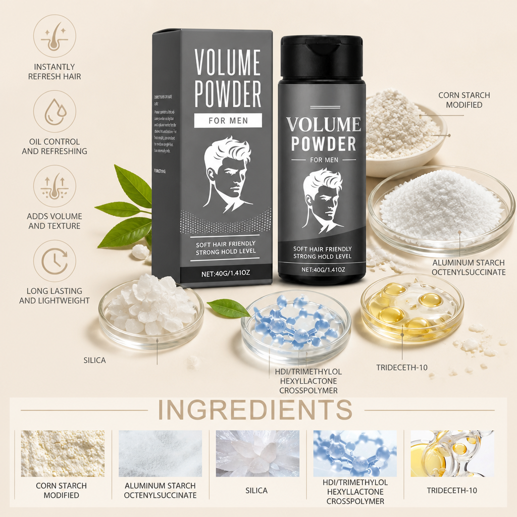 Oil Absorbing Hair Powder – Lightweight Formula For Fresh Voluminous Hair