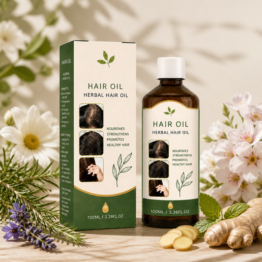 Rosemary & Herbal Hair Oil – Nourishing Scalp Care For Fuller-Looking Hair