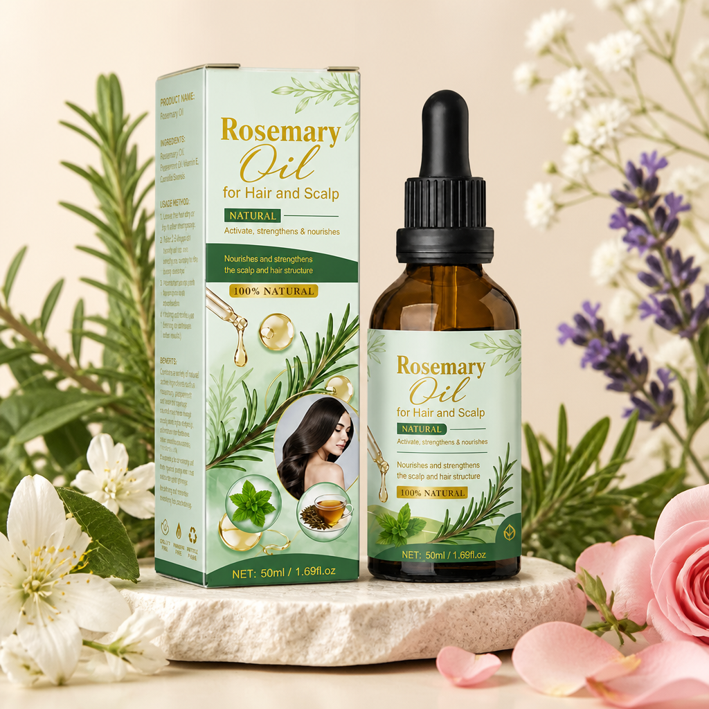 Rosemary & Botanical Hair Growth Essence – Nourishing Scalp Care Oil