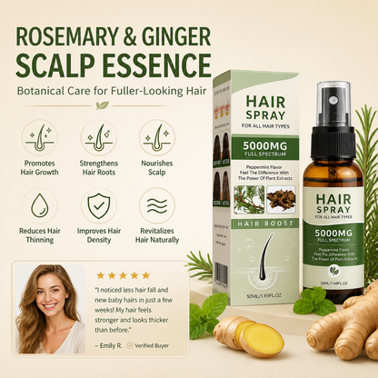 Rosemary & Ginger Scalp Essence – Botanical Care For Fuller-Looking Hair