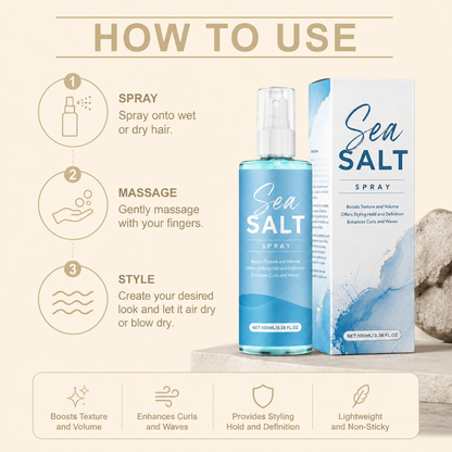 Sea Salt Hair Spray – Texturizing Formula for Natural Volume and Style