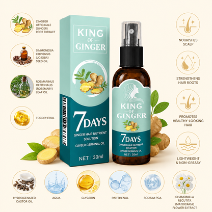 Ginger Scalp Nourishing Oil – Botanical Care For Healthy-Looking Hair